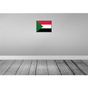 [LA-119764] Blechschild 30x40 cm Sudan Retro Fahne Wappen Flagge Abenteuer Reisen Straße Stadt Urlaub Bild 2