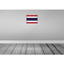 [LA-119773-H] Holzschild 30x40 cm Thailands Retro Thailand Flagge Fahne Wappen Bild 2