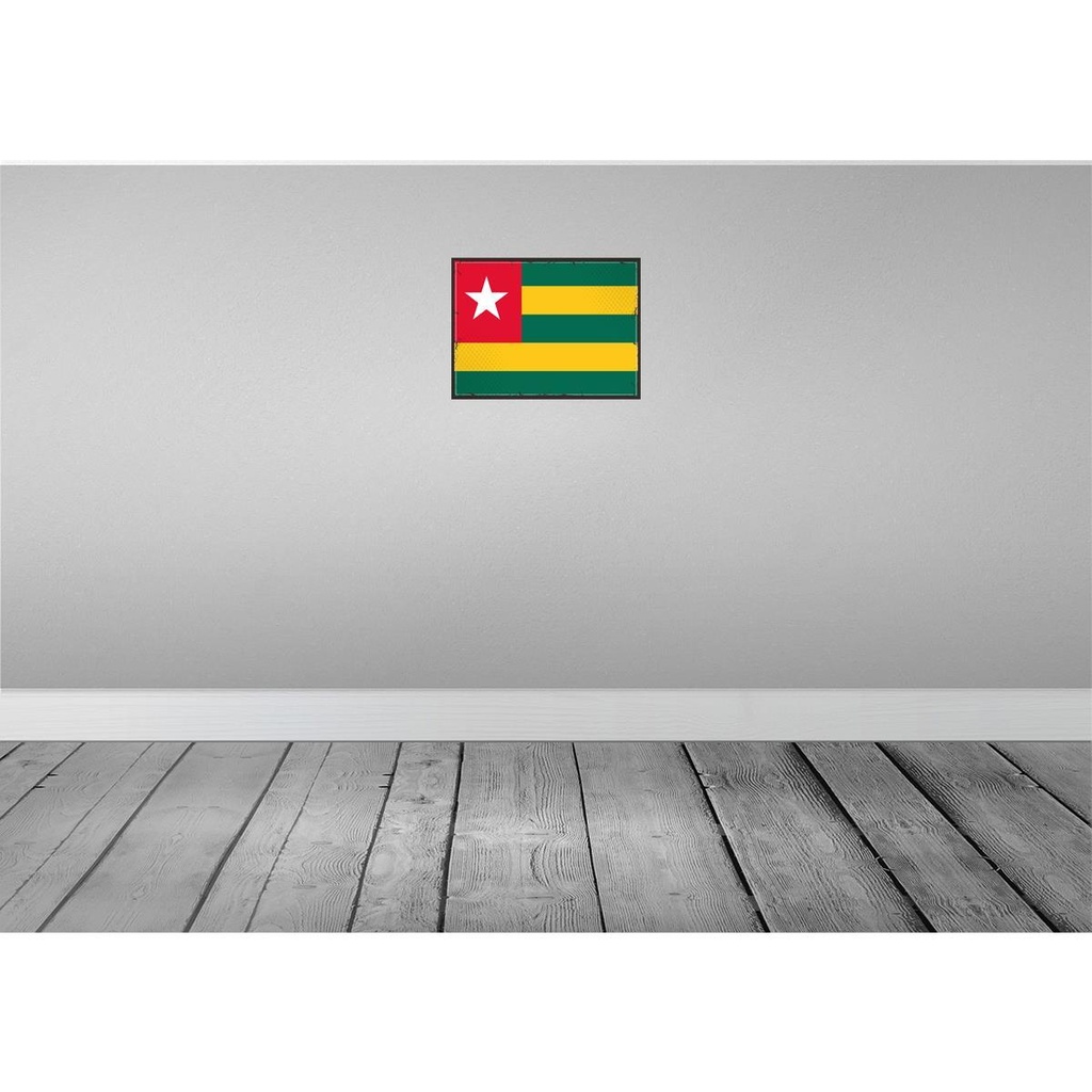 [LA-119776] Blechschild 30x40 cm Togos Retro Togo Flagge Fahne Wappen Bild 2