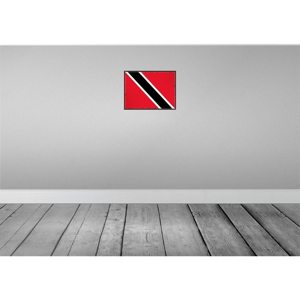 [LA-119779] Blechschild 30x40 cm Trinidad und Tobagos Retro Flagge Fahne Wappen Bild 2