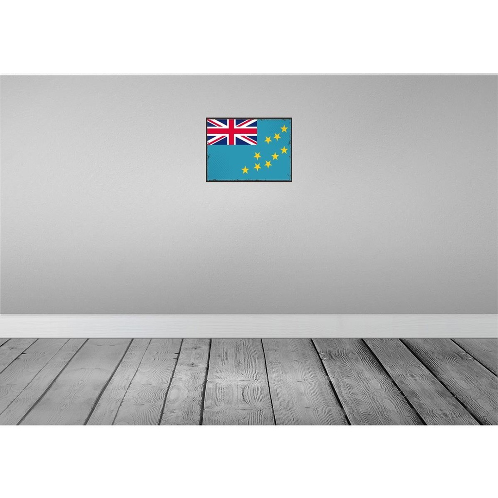 [LA-119783] Blechschild 30x40 cm Tuvalus Retro Tuvalu Flagge Fahne Wappen Bild 2