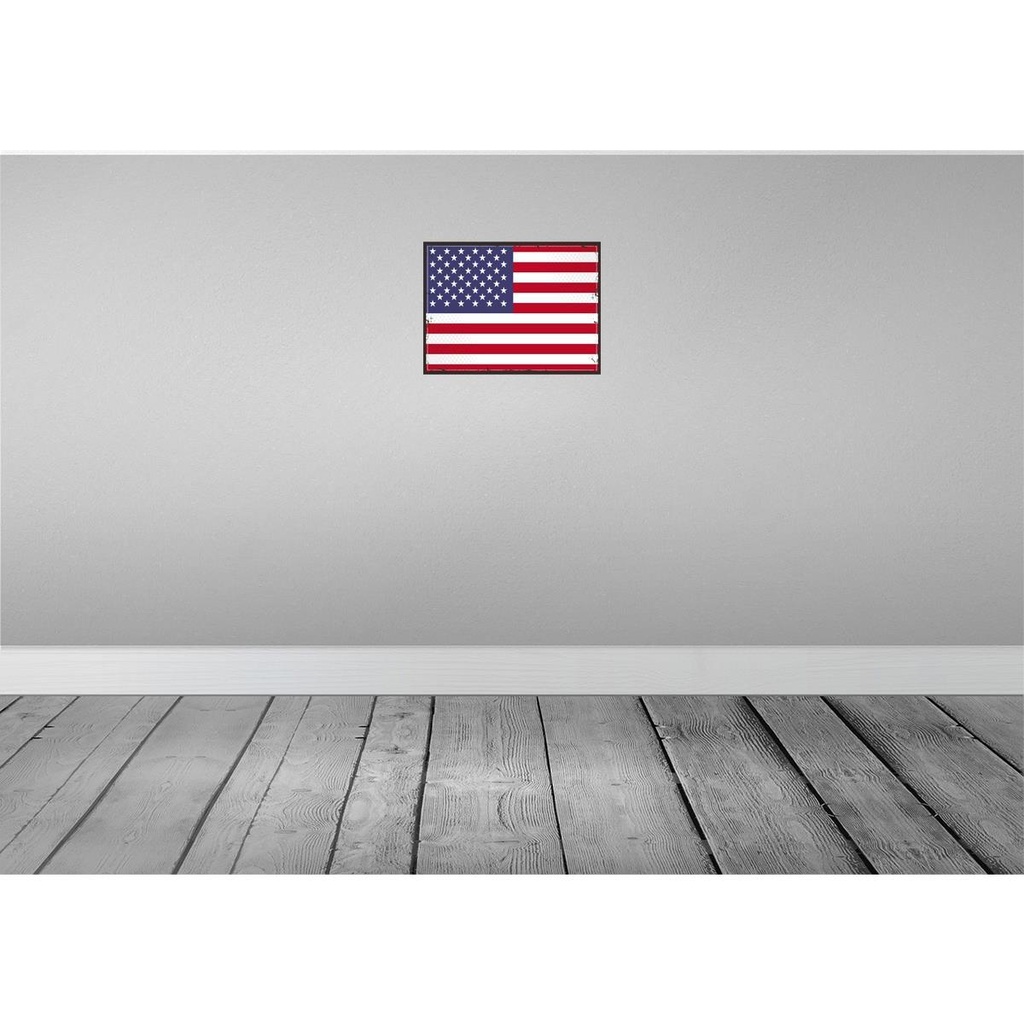 [LA-119789-H] Holzschild 30x40 cm Vereinigte Staaten Retro States Amerika USA Bild 2