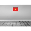 [LA-119794-H] Holzschild 30x40 cm Vietnams Retro Vietnam Flagge Fahne Wappen Bild 2