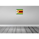 [LA-119800] Blechschild 30x40 cm Simbabwes Retro Zimbabwe Flagge Abenteuer Reisen Fahne Wappen Bild 2