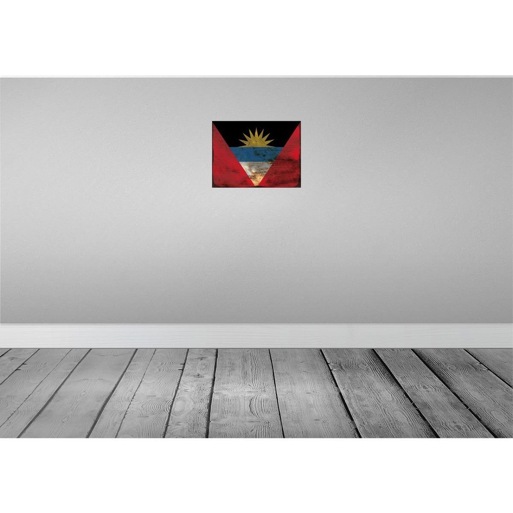 [LA-119809] Blechschild 30x40 cm Antigua und Barbuda Flagge Fahne Wappen Bild 2