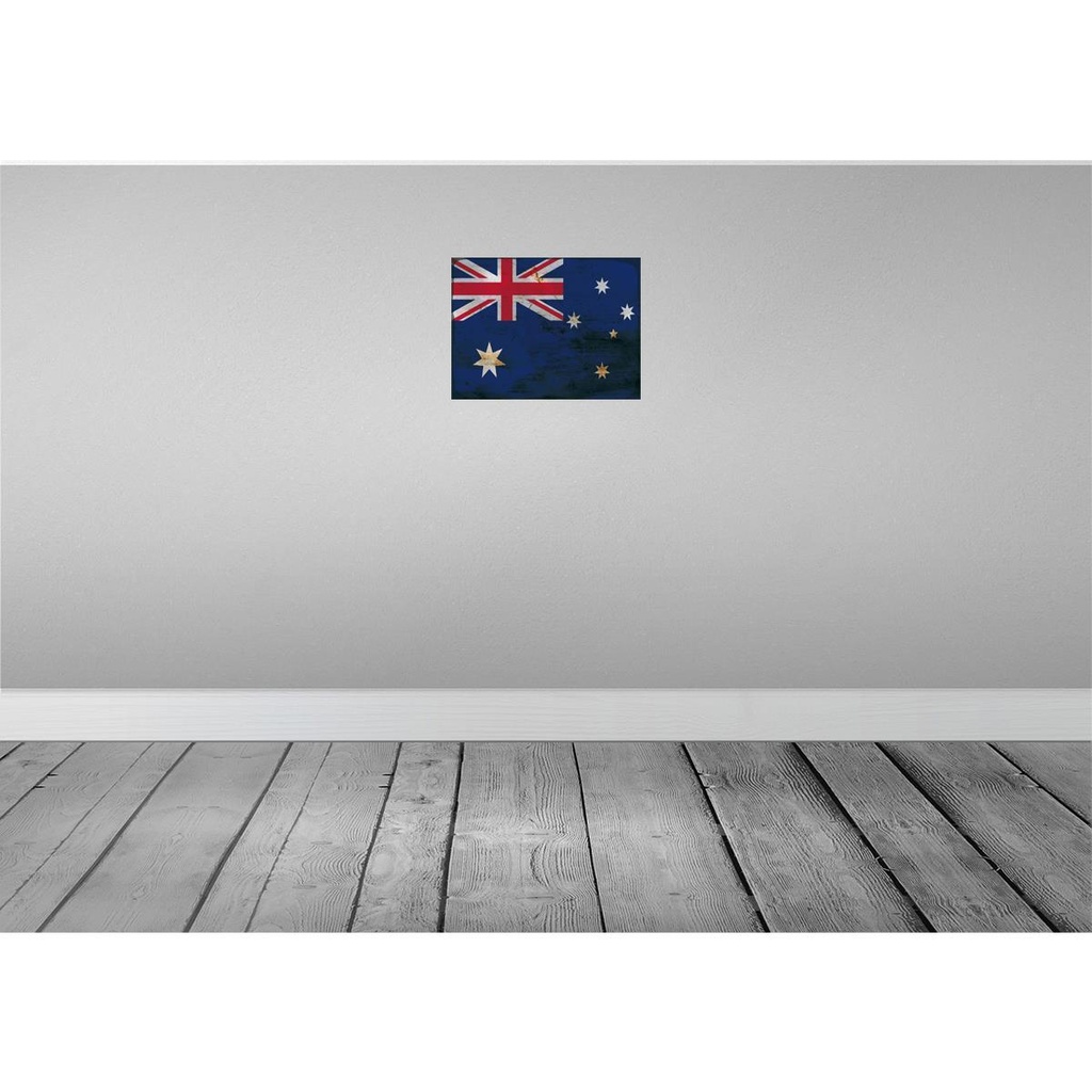 [LA-119812] Blechschild 30x40 cm Australien Australia Flagge Fahne Wappen Bild 2