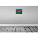 [LA-119814] Blechschild 30x40 cm Aserbaidschan Azerbaijan Flagge Fahne Wappen Bild 2
