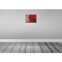 [LA-119815] Blechschild 30x40 cm Bahrain Flagge Fahne Wappen Bild 2