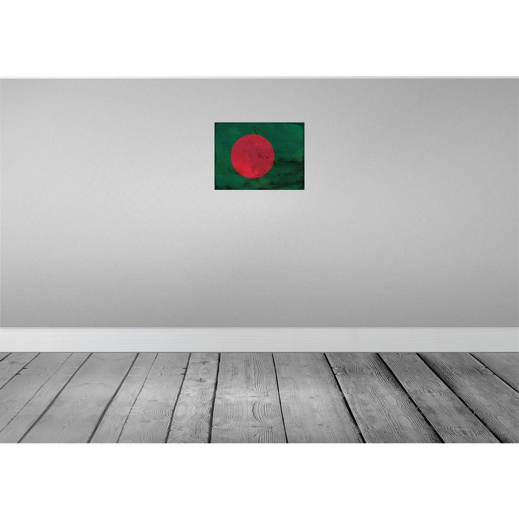 [LA-119816-H] Holzschild 30x40 cm Bangladesch Bangladesh Flagge Fahne Wappen Bild 2