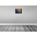[LA-119825] Blechschild 30x40 cm Bosnien und Herzegowina Flagge Fahne Wappen Bild 2