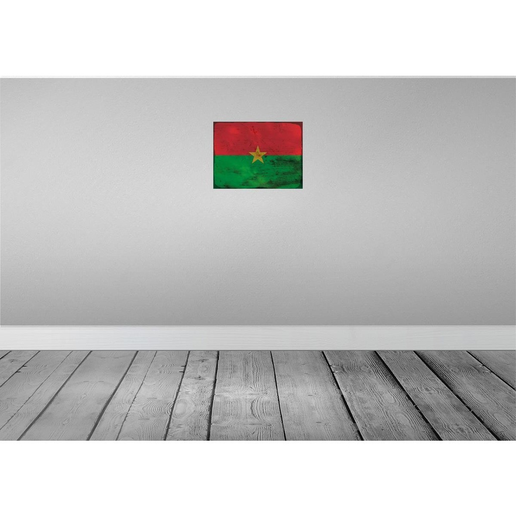 [LA-119831] Blechschild 30x40 cm Burkina Faso Flagge Fahne Wappen Bild 2