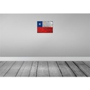 [LA-119840-H] Holzschild 30x40 cm Chile Flagge Fahne Wappen Bild 2