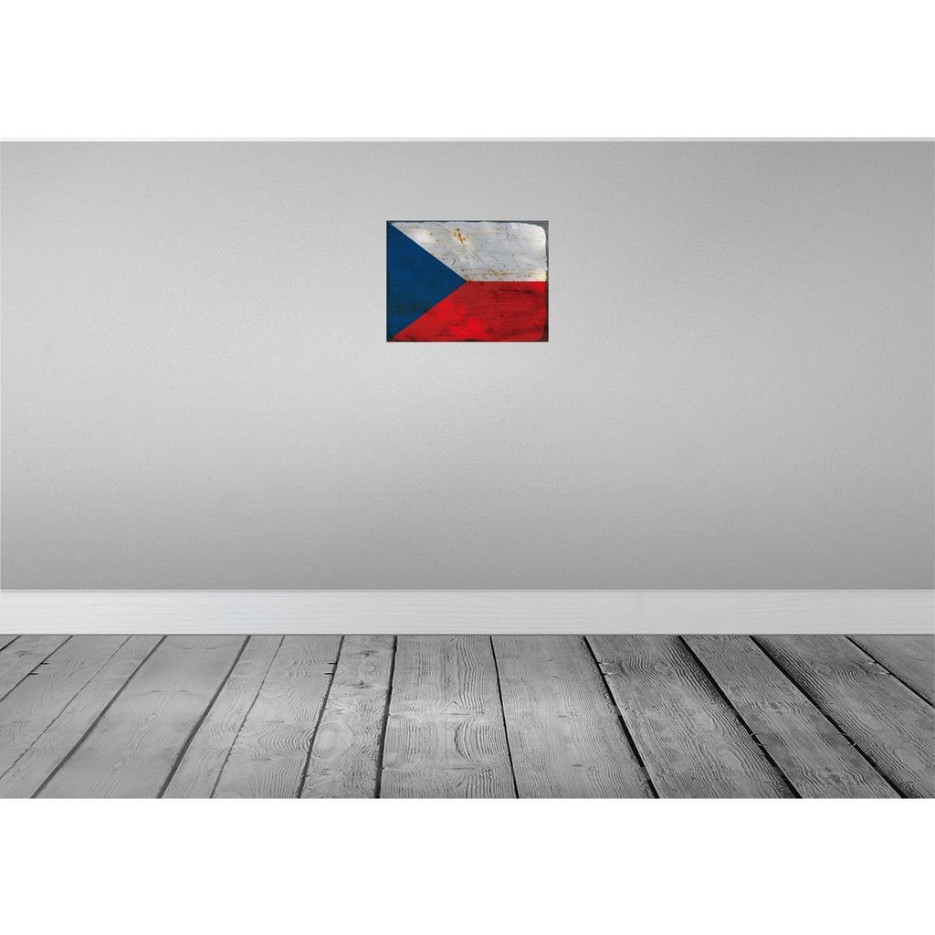 [LA-119852] Blechschild 30x40 cm Tschechien Czech Republic Flagge Fahne Wappen Bild 2