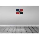 [LA-119857] Blechschild 30x40 cm Dominikanische Republik Flagge Fahne Wappen Bild 2
