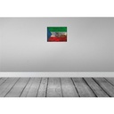 [LA-119863] Blechschild 30x40 cm Äquatorialguinea Flagge Fahne Wappen Bild 2
