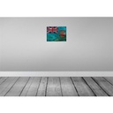 [LA-119869] Blechschild 30x40 cm Fidschi Fiji Flagge Fahne Wappen Bild 2
