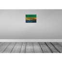 [LA-119873-H] Holzschild 30x40 cm Gabun Gabon Flagge Fahne Wappen Bild 2