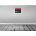 [LA-119874] Blechschild 30x40 cm Gambia the Flagge Fahne Wappen Bild 2