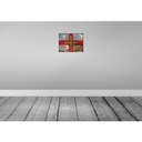 [LA-119884] Blechschild 30x40 cm Guernsey Flagge Fahne Wappen Bild 2
