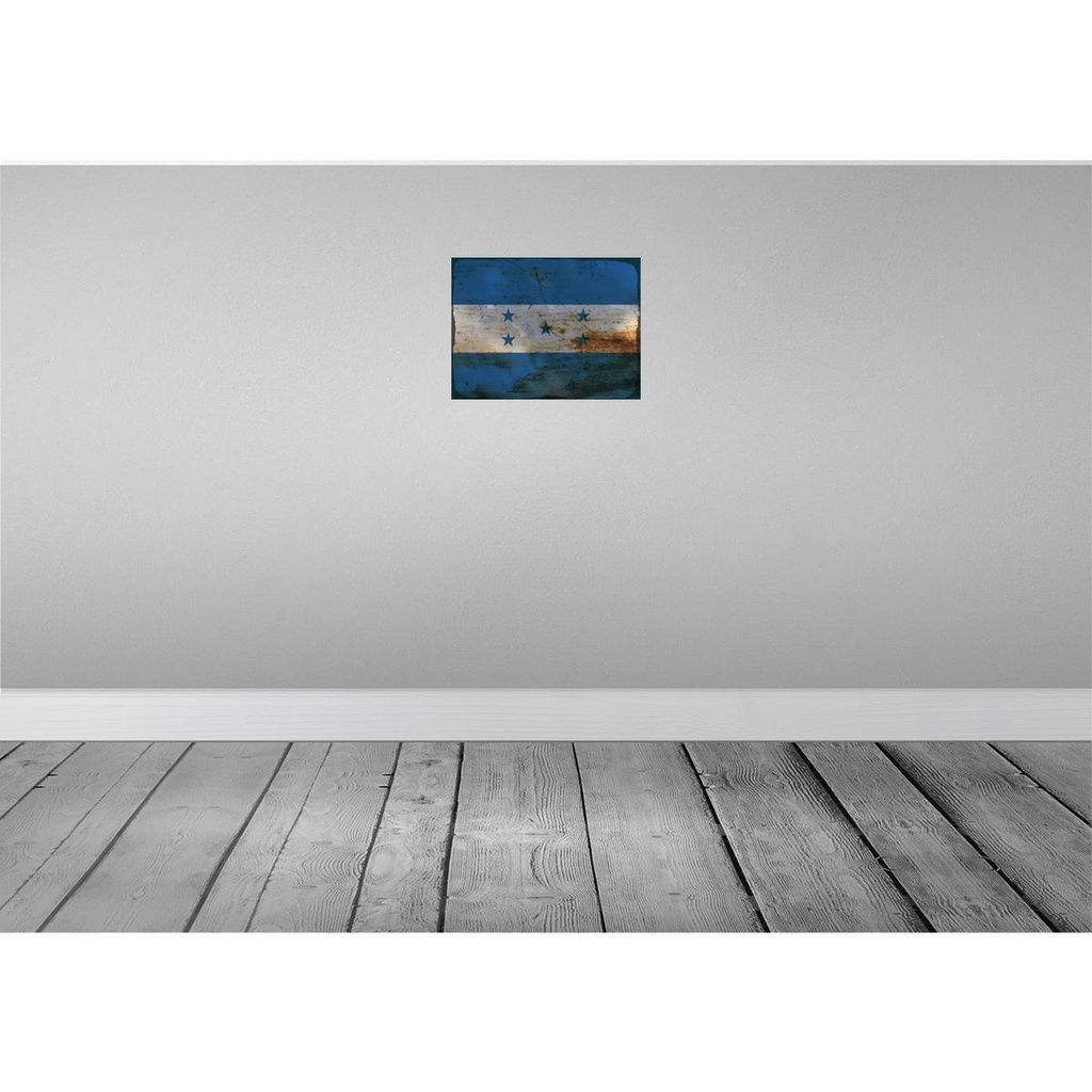 [LA-119890] Blechschild 30x40 cm Hondura Honduras Flagge Fahne Wappen Bild 2