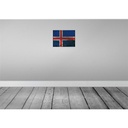 [LA-119893] Blechschild 30x40 cm Island Iceland Flagge Fahne Wappen Bild 2