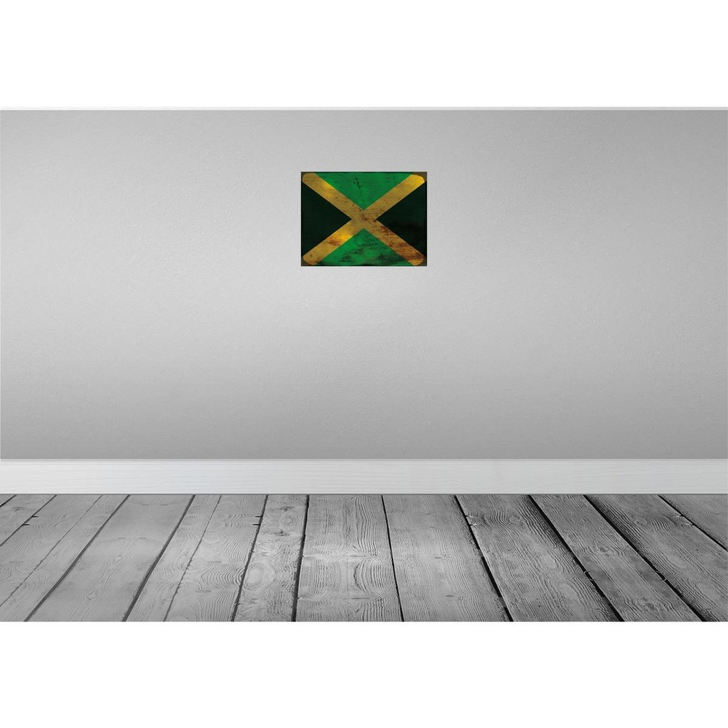 [LA-119902-H] Holzschild 30x40 cm Jamaika Jamaica Flagge Fahne Wappen Bild 2