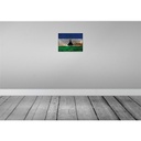 [LA-119914] Blechschild 30x40 cm Lesotho Flagge Fahne Wappen Bild 2
