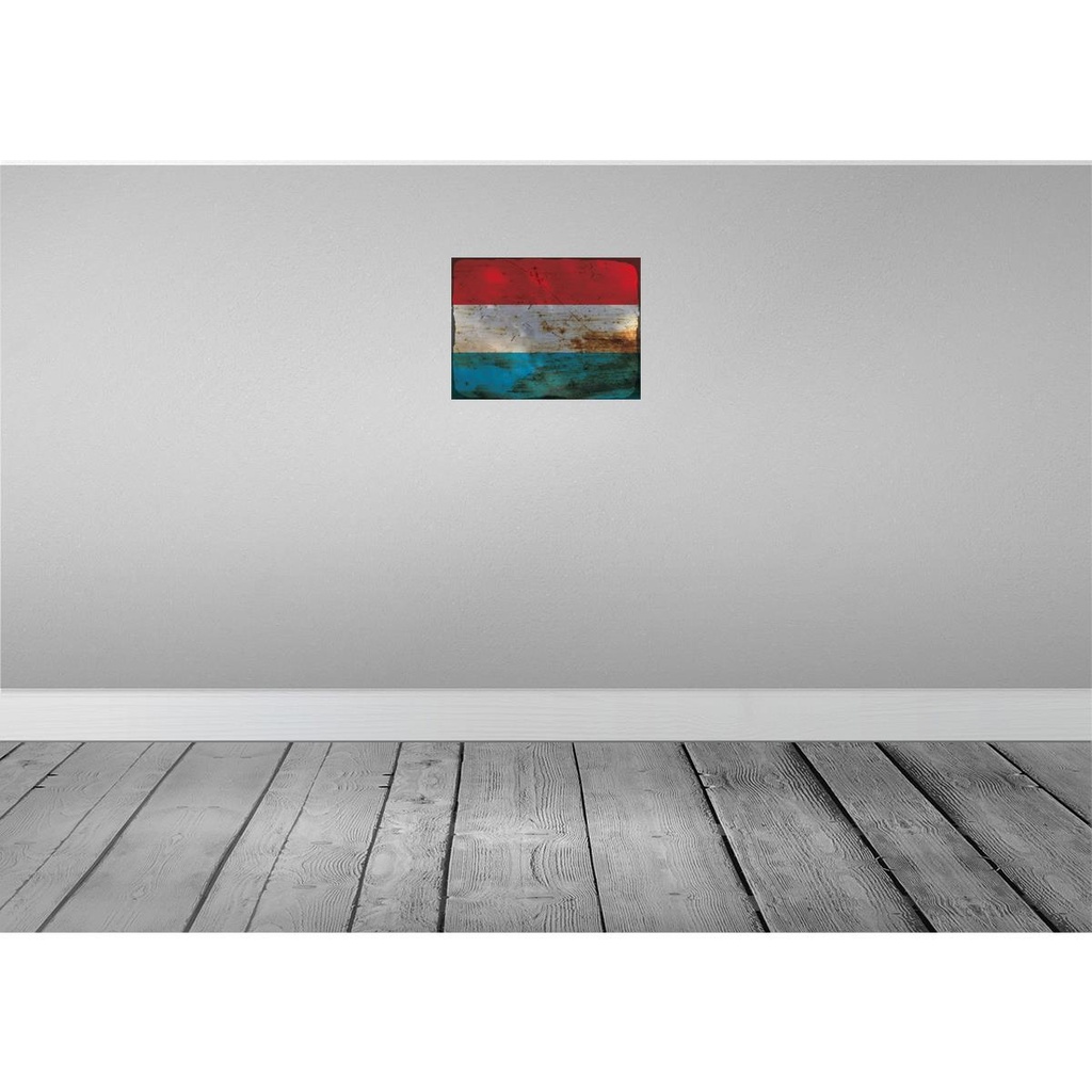 [LA-119919] Blechschild 30x40 cm Luxemburg Luxembourg Flagge Fahne Wappen Bild 2