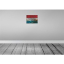 [LA-119919] Blechschild 30x40 cm Luxemburg Luxembourg Flagge Fahne Wappen Bild 2