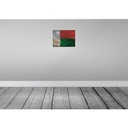[LA-119922] Blechschild 30x40 cm Madagaskar Madagascar Flagge Fahne Wappen Bild 2