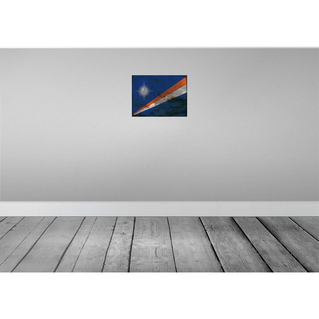 [LA-119928] Blechschild 30x40 cm Marshallinseln Flagge Fahne Wappen Bild 2