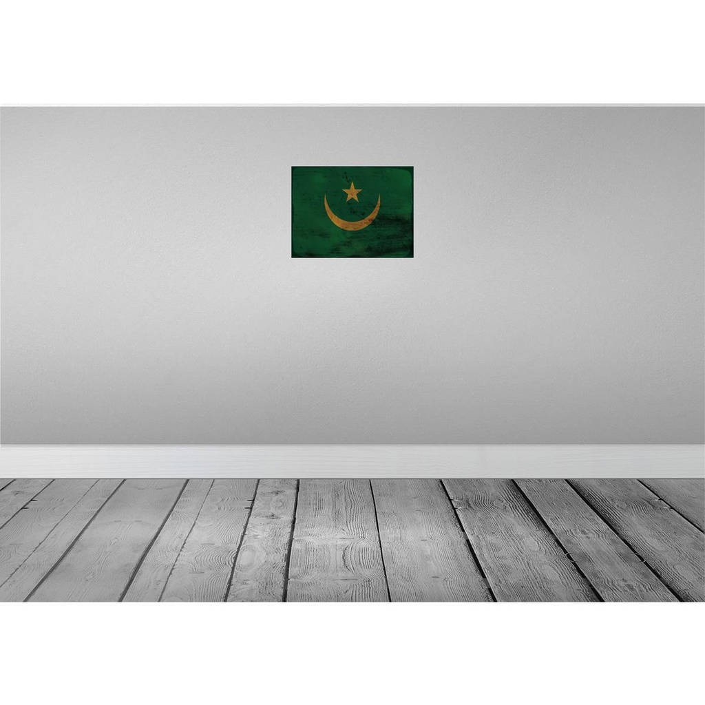 [LA-119929] Blechschild 30x40 cm Mauretanien Mauritania Flagge Fahne Wappen Bild 2