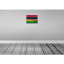 [LA-119930-H] Holzschild 30x40 cm Mauritius Flagge Fahne Wappen Bild 2