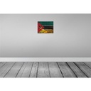 [LA-119938] Blechschild 30x40 cm Mosambik Mozambique Flagge Fahne Wappen Bild 2