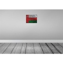 [LA-119955-H] Holzschild 30x40 cm Oman Flagge Fahne Wappen Bild 2