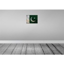 [LA-119956-H] Holzschild 30x40 cm Pakistan Flagge Fahne Wappen Bild 2