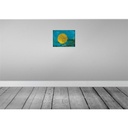 [LA-119957] Blechschild 30x40 cm Palau Flagge Fahne Wappen Bild 2