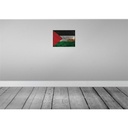 [LA-119958-H] Holzschild 30x40 cm Palästina Palestine Flagge Fahne Wappen Bild 2