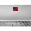 [LA-119973] Blechschild 30x40 cm Samoa Flagge Fahne Wappen Bild 2