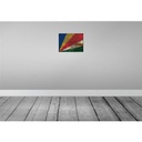 [LA-119981] Blechschild 30x40 cm Seychellen Seychelles Flagge Fahne Wappen Bild 2