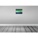 [LA-119982] Blechschild 30x40 cm Sierra Leone Fahne Wappen Abenteuer Reisen Straße Stadt Urlaub Flagge Bild 2
