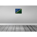 [LA-119986-H] Holzschild 30x40 cm Salomonen Solomon Islands Flagge Fahne Wappen Bild 2