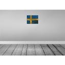 [LA-119995-H] Holzschild 30x40 cm Schweden Sweden Flagge Fahne Wappen Bild 2