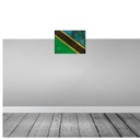 [LA-120000-H] Holzschild 30x40 cm Tansania Tanzania Flagge Fahne Wappen Bild 2