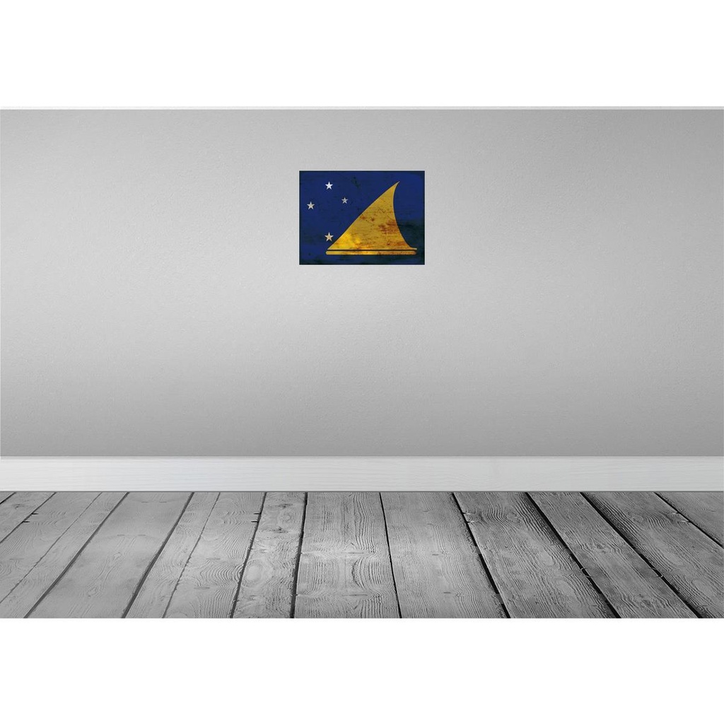 [LA-120005-H] Holzschild 30x40 cm Tokelau Flagge Fahne Wappen Bild 2