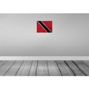 [LA-120007] Blechschild 30x40 cm Trinidad und Tobago Flagge Fahne Wappen Bild 2