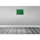 [LA-120010-H] Holzschild 30x40 cm Turkmenistan Flagge Fahne Wappen Bild 2