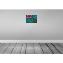 [LA-120011] Blechschild 30x40 cm Tuvalu Flagge Fahne Wappen Bild 2