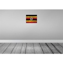 [LA-120012] Blechschild 30x40 cm Uganda Flagge Fahne Wappen Bild 2