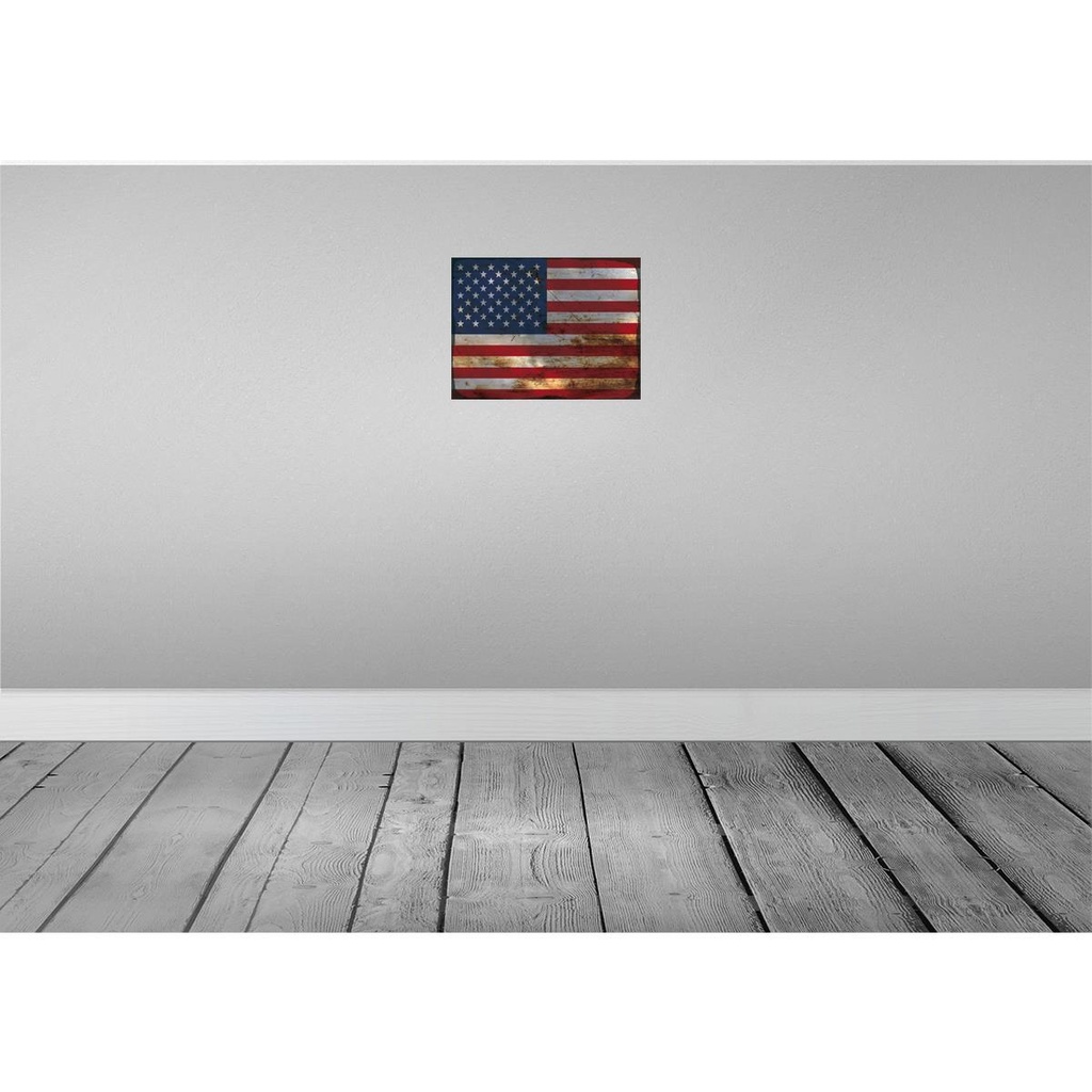 [LA-120017] Blechschild 30x40 cm Vereinigte Staaten States Amerika USA Flagge Fahne Wappen Bild 2
